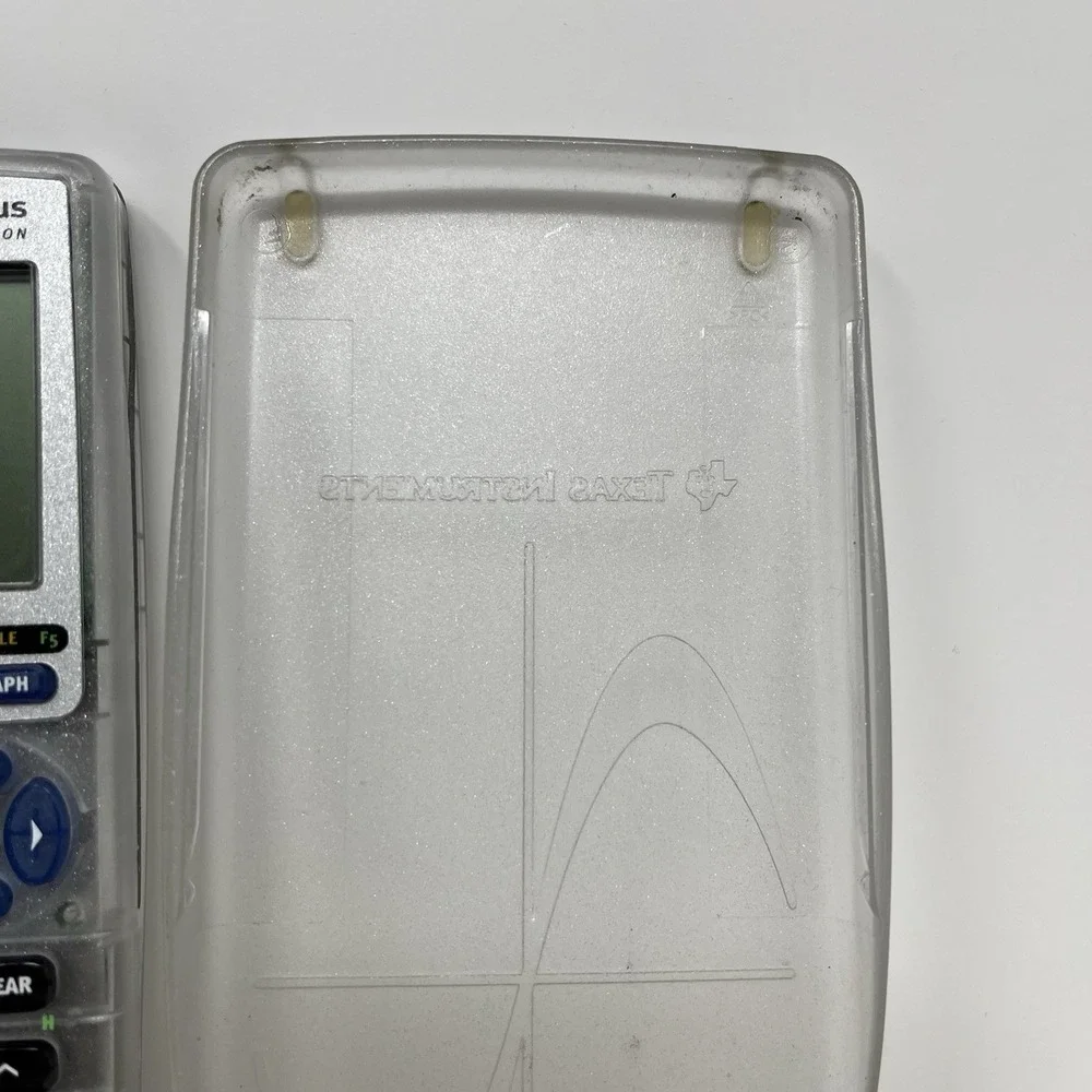 Texas Instruments TI-83 Plus Silver Edition Clear Graphing Calculator w/ Cover